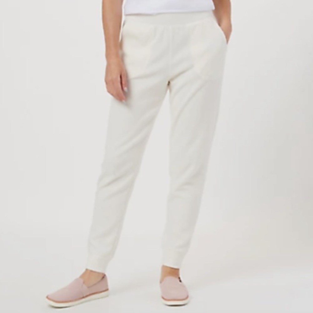 Denim & Co. Comfort Zone Brushed Waffle Knit Joggers